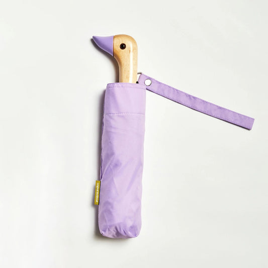 Compact Eco-Friendly Wind Resistant Duck Umbrella - Lilac