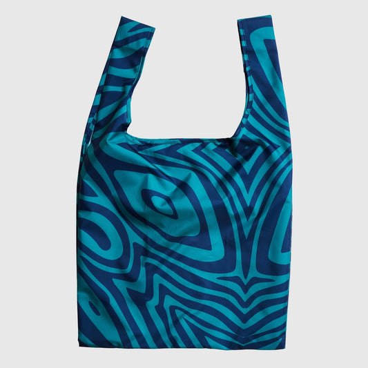 Reusable Bag - Recycled in Swirl Blue