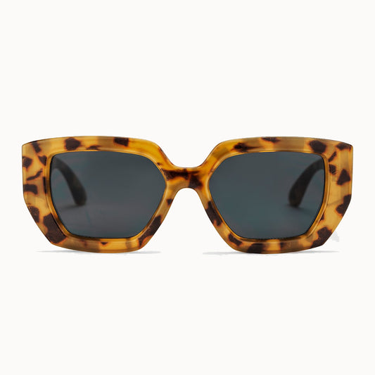 Hong Kong Sunglasses in Leopard 100% Recycled Plastic