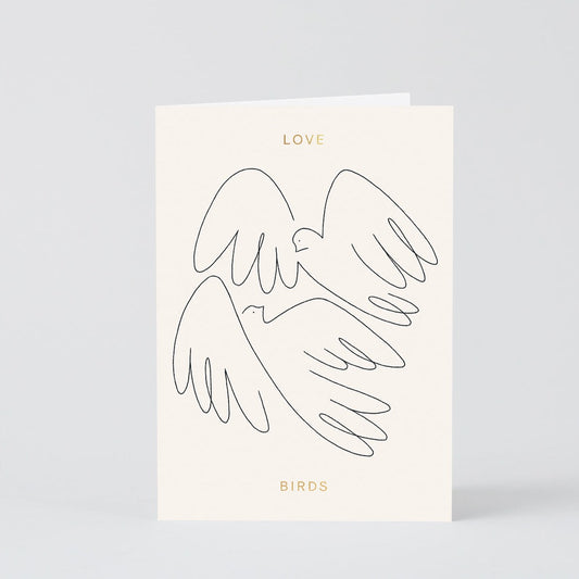 Love Birds Greetings Card