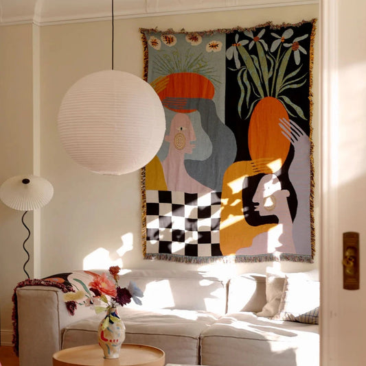 Moretti Throw Blanket Wall Hanging by Slowdown Studio