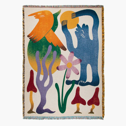 Dumont Throw Blanket Wall Hanging by Slowdown Studio