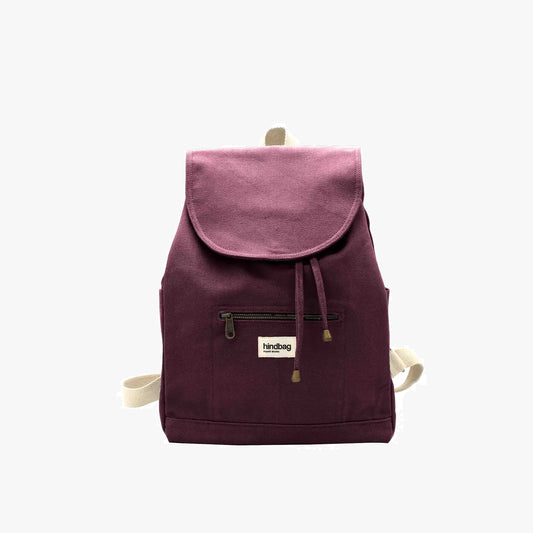 Eliot Backpack in Plum - Ethically Manufactured Bag