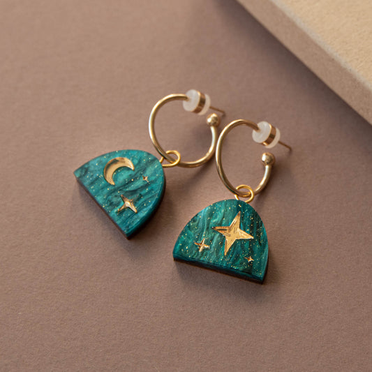 Moon Rising Arc Hoops