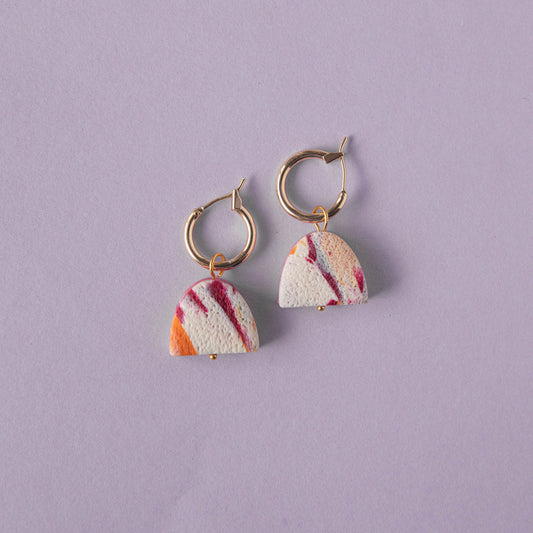 Blurred Shapes Hoop Earrings