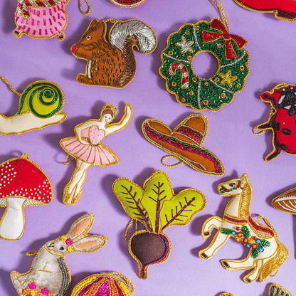 Christmas Wreath Tree Decoration (Virgin Plastic Free)