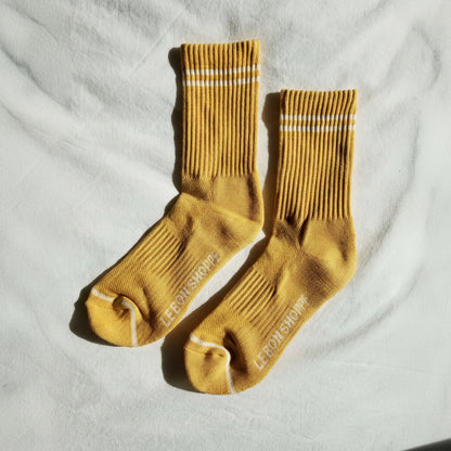 Boyfriend Socks: Butter