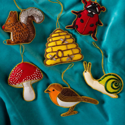 Toadstool Tree Decoration (Virgin Plastic Free)