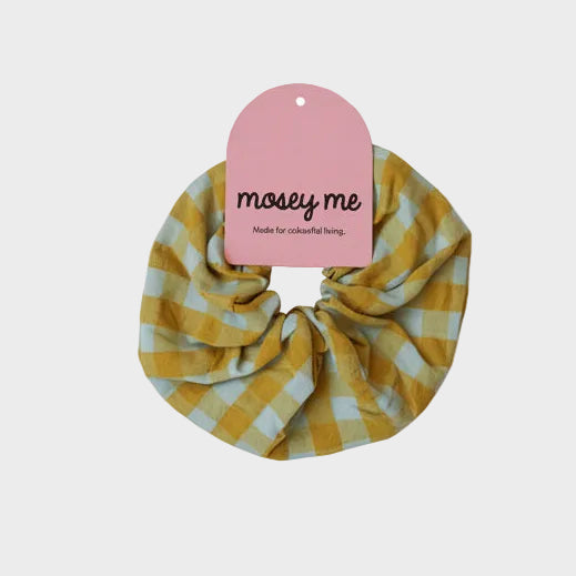 Citrus Seersucker Scrunchie