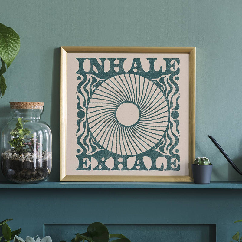 Inhale Exhale Print - 12 x 12 inches