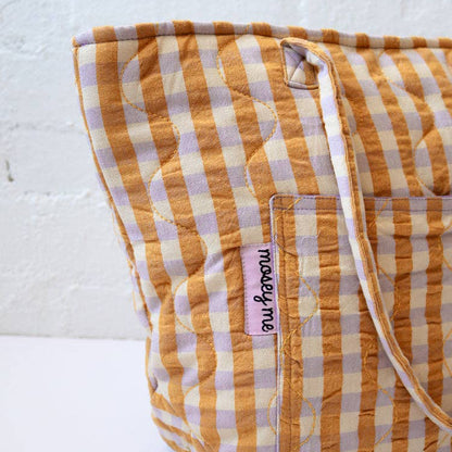 Mango Seersucker Quilted Bag