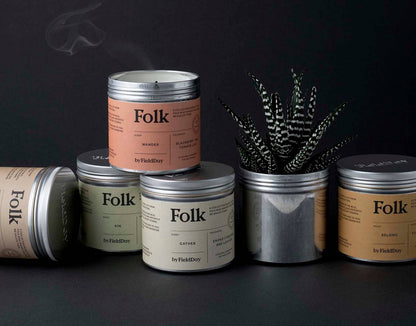 Folk Tin Collection - Kin Vegetable Soy Wax Candle