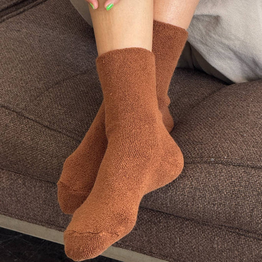 Cloud Socks in Sepia