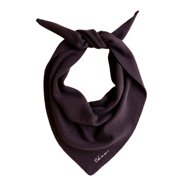 Triangle Scarf in Brown