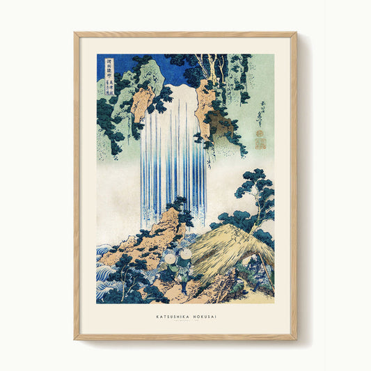 Katsushika Hokusai - Yoro Waterfall Print 30 x 40 cm