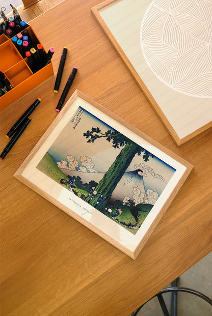 Katsushika Hokusai - Mishima Pass Print 30 x 40 cm