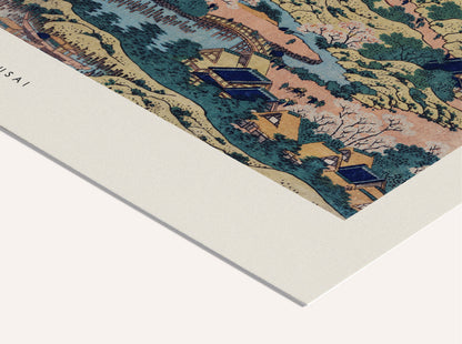 Katsushika Hokusai - Sesshu Ajigawguchi Print 30 x 40 cm