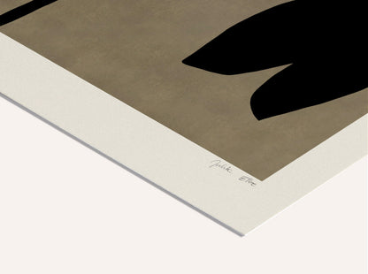 Julia Elbe - Black Tulip Print 30 x 40 cm