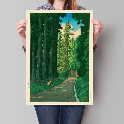 Road to Nikko by Kawase Hasui Print 30x40 cm