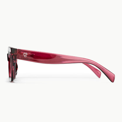 Anna Sunglasses in Burgundy 100% Recycled Plastic
