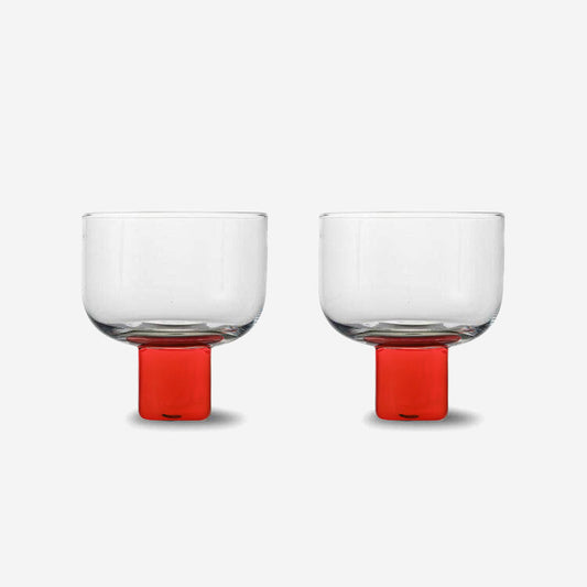 Red Victoria Wine Glass - Set of 2