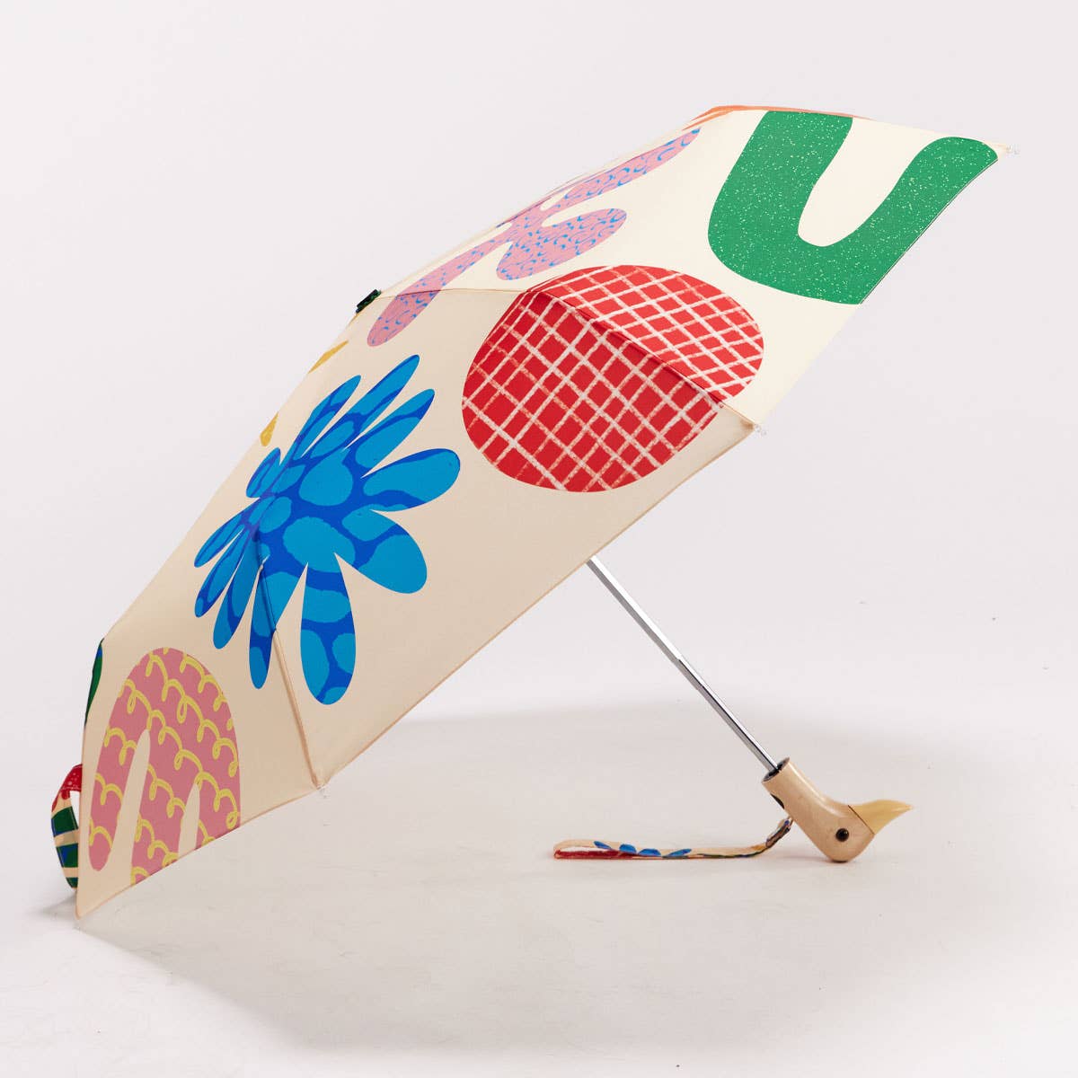 Compact Eco-Friendly Wind Resistant Duckhead Umbrella - Deli