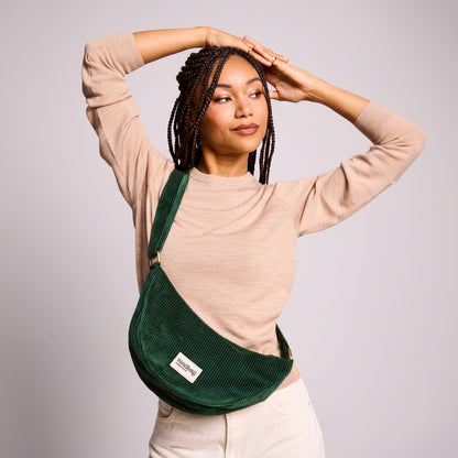 Andrea Velvet Pine Belt Bag