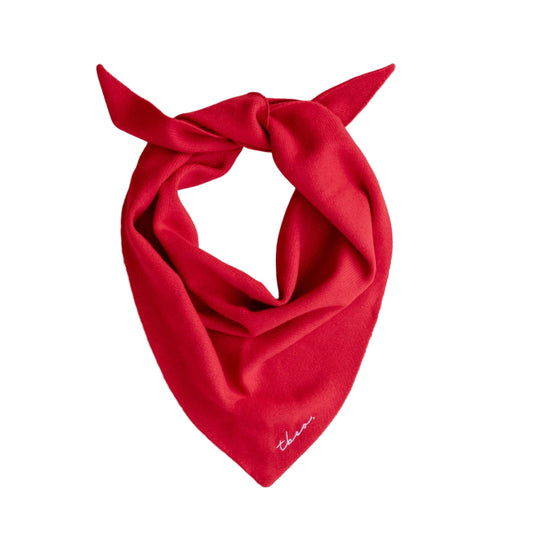 Triangle Scarf in Red