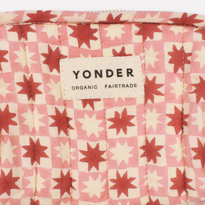 Quilted Barrel Case in Jam Pinwheel