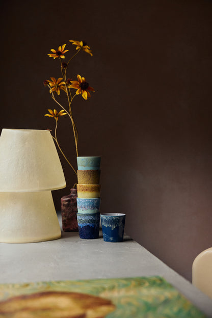 70s Ceramics Van Gogh Coffee Mugs - Starry Night