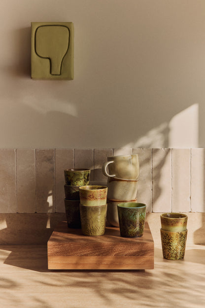 70s Ceramics Van Gogh Coffee Mugs - Sunflower