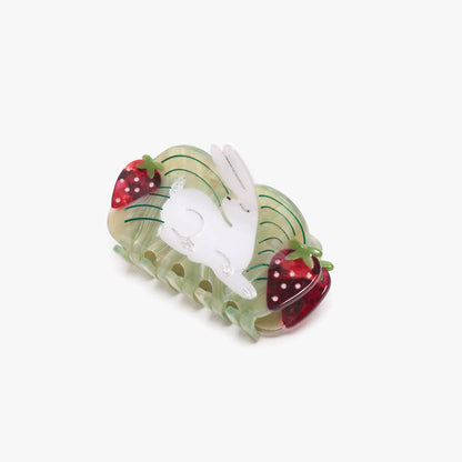 Strawberry Fields White Rabbit Hair Claw Clip