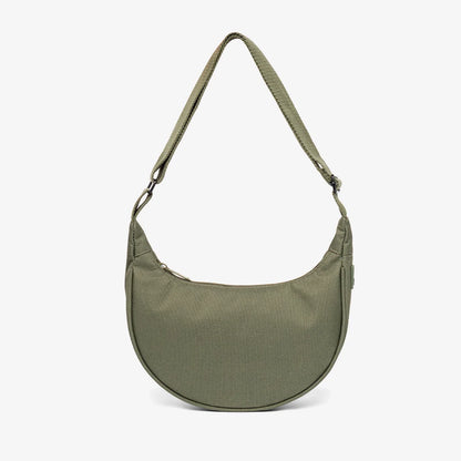 Lua Half Moon Bag Recycled Fabric - Olive