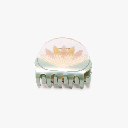 Water Lily White Lotus Flower Hair Claw Clip