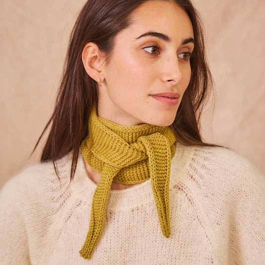 Little Sophie Scarf - Olive/Chartreuse