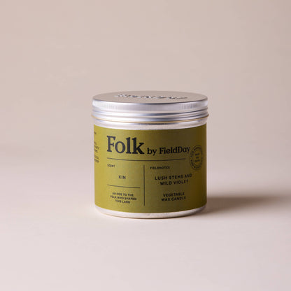 Kin Vegetable Wax Folk Tin Candle