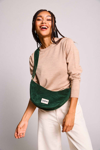 Andrea Velvet Pine Belt Bag