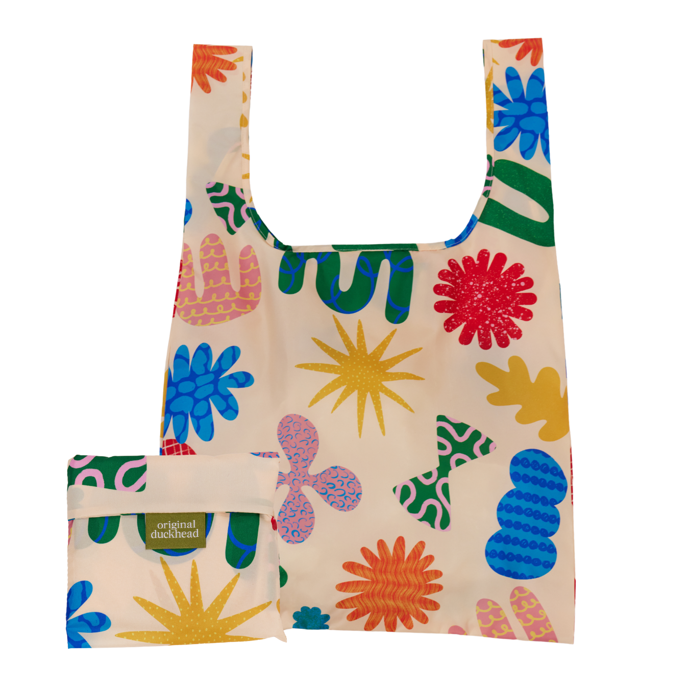 Deli Multi Coloured Print Eco-Friendly Reusable Tote Bag