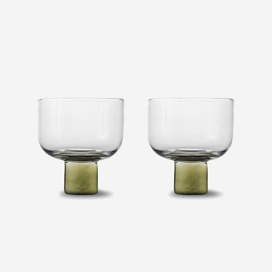 Olive Victoria Wine Glass - Set of 2