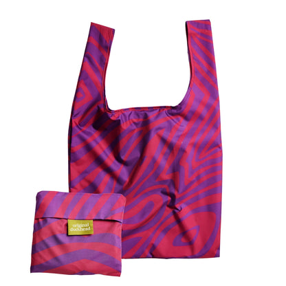 Reusable Bag - Recycled in Swirl Pink