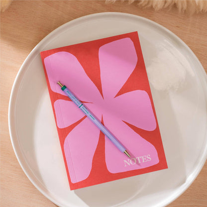 A5 Lay Flat Lined Notebook - Les Fleur