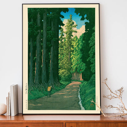 Road to Nikko by Kawase Hasui Print 30x40 cm