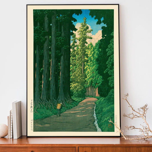 Road to Nikko by Kawase Hasui Print 30x40 cm