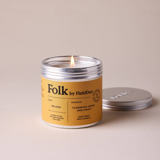 Belong Vegetable Wax Folk Tin Candle