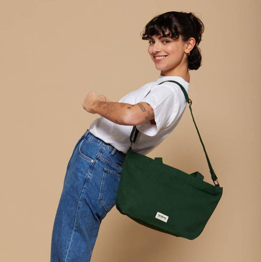 Alba Bag in Forest Green - Ethically Manufactured Bag