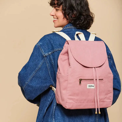 Eliot Backpack in Blush Pink - Ethically Manufactured Bag