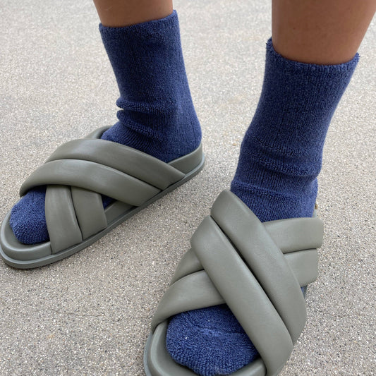 Cloud Socks in Bijou Blue