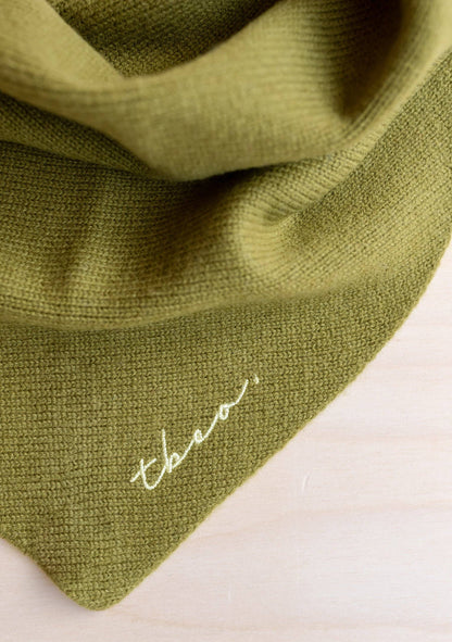 Triangle Scarf in Olive