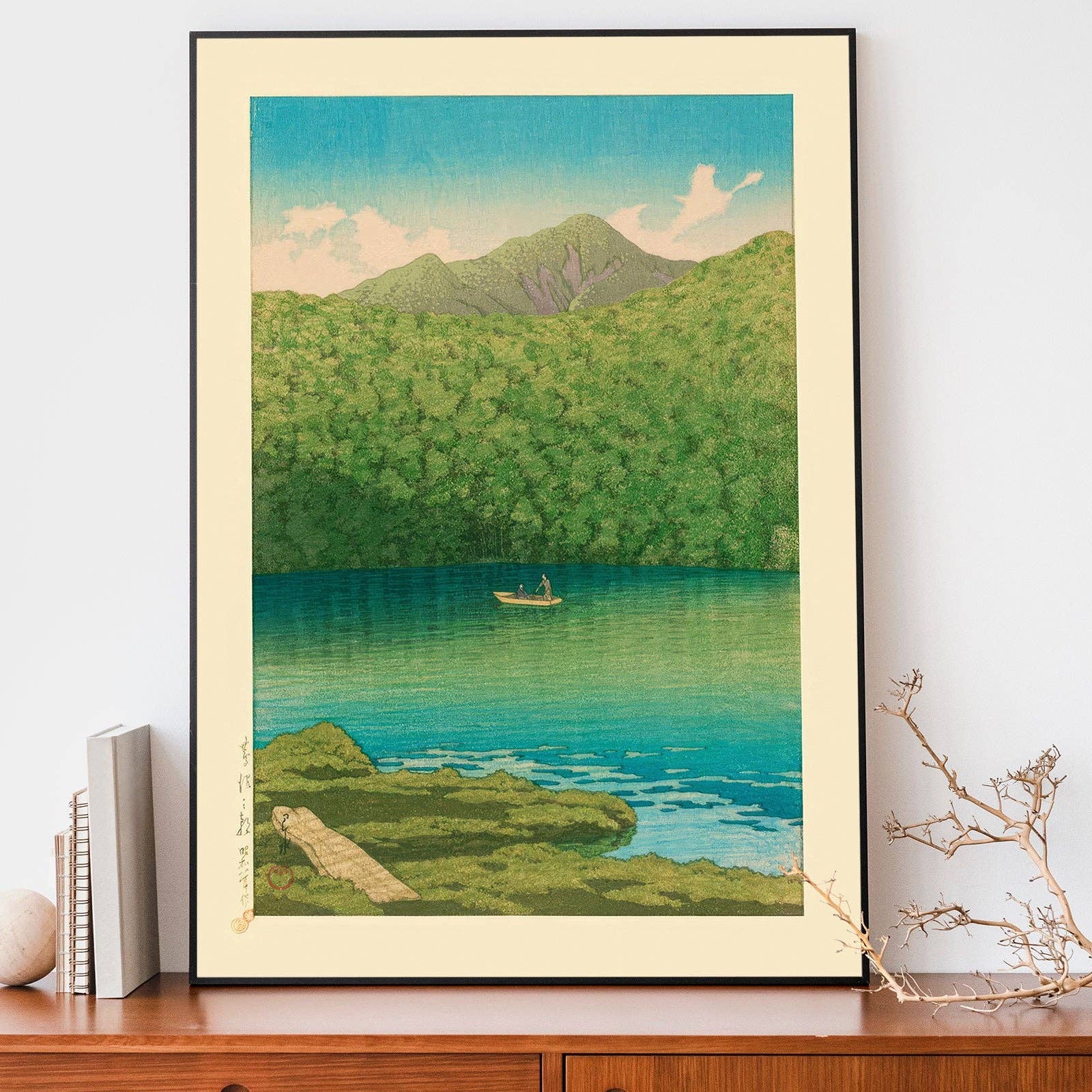 Morning Lake by Kawase Hasui Print 30x40 cm