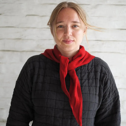 Roake Studio Triangle Scarf - Scarlet Red